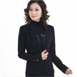 韩版修身时尚女款西服套装上海生产工厂职业装