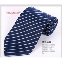 标志领带定制 深圳出货外贸领带  深圳针织外贸领带定制