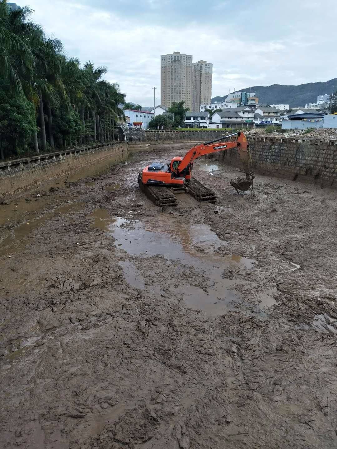 东菀市湿地清淤钩机租赁安全可靠